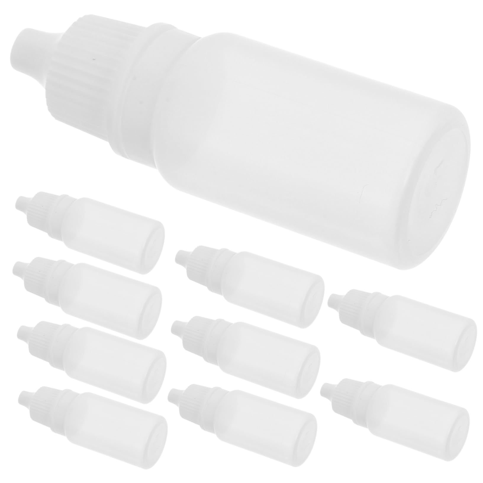 FUNOMOCYA Mini Portable 10ml Plastic Squeeze Bottles Refillable for Eye Drops Easy to Use Dropper Bottle Travel Dispensing Bottles