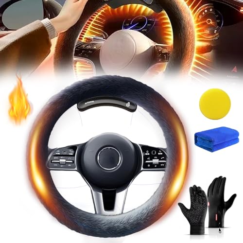 Heated Steering Wheel Cover,2025 Upgrade Heated Steering Wheel Cover Wireless...