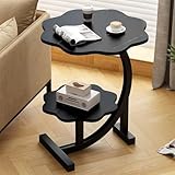 【Pratique et Polyvalente】L'étagère ouverte supérieure et inférieure vous offre suffisamment d'espace de rangement. Elle peut être utilisée comme table à boissons, table basse, tables de collation, table d'appoint de canapé, table d'appoint, table d'entrée, table de couloir ou tables de chevet dans les chambres salon.