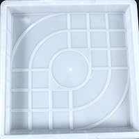 Vista 5 de Yardwe Moldes de cemento para pisos, moldes de hormigón, molde de cemento, molde de 2 pisos, molde de piso de plástico, decoración de césped, molde