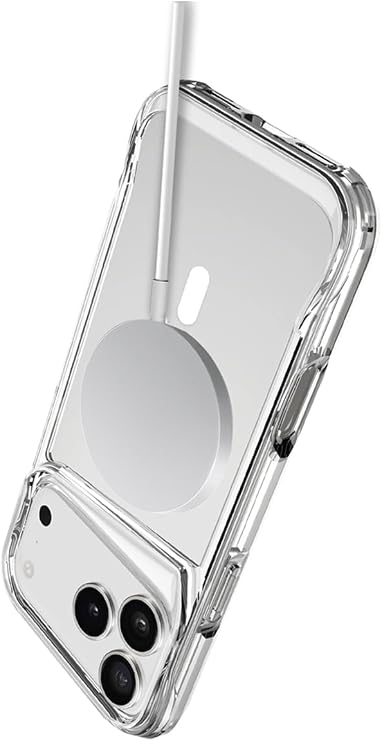 CONSTRAIN Apple iPhone 18 Pro Max ve iPhone 17 Pro Max İçin Yüksek Korumalı Şeffaf Esnek Silikon MagSafe İle Uyumlu Telefon Kılıfı Arka Kapak - Şeffaf