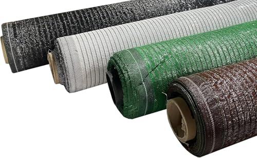 FERRETERIA LEPANTO Malla de ocultación, Malla Protectora, Tela de sombreo 95gr/m², Sombra y privacidad para tu Jardin, Ideal para Vallas y barandillas (1X10 m, Blanco)