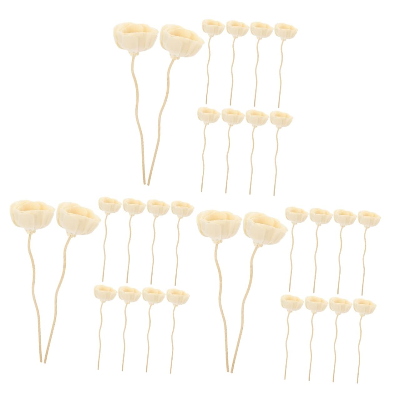 ULTECHNOVO 3 Set Diffusore Di Profumo A Bastoncino Di Fiore Di Rattan Per Aromaterapia Diffusori Di Aromaterapia Per Interni Ricariche Di Oli Essenziali Diffusore Di Oli 10 pezzi*3