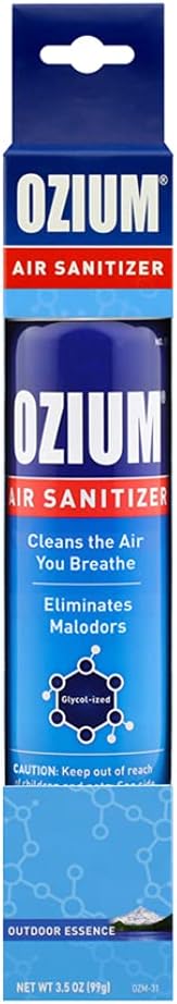Ozium 3.5 Oz. 1 Pack Air Sanitizer & Odor Eliminator for Homes, Cars, Offices and More, Outdoor Essence