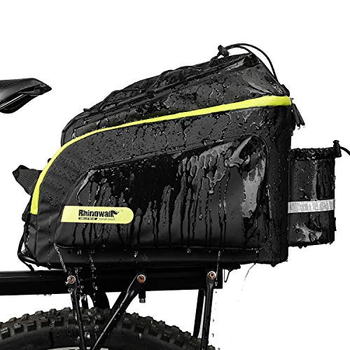 Rhinowalk Bike Bag Bike Trunk Bag Bike Pannier Bag,(for Bicycle Cargo Rack Saddle Bag Shoulder Bag Laptop Pannier Rack Bicycle Bag Professional Cycling Accessories)