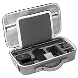 GAEKOL Osmo 360 Tasche, PU-Leder Tragbare Aufbewahrung Umhängetasche Reisetasche Reise Aufbewahrungstasche mit Schultergurt für DJI Osmo 360 Adventure Combo, 360 Kamera und Zubehör