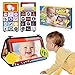 groboma Baby Spielzeug 0-9 Monate, Baby Spiegel Montessori Spielzeug ab 1 Jahr Kinderspiegel Baby Geschenk zur Geburt Junge Mädchen Tummy Time Babybuch ab 0-6 Monate Knisterbuch Baby