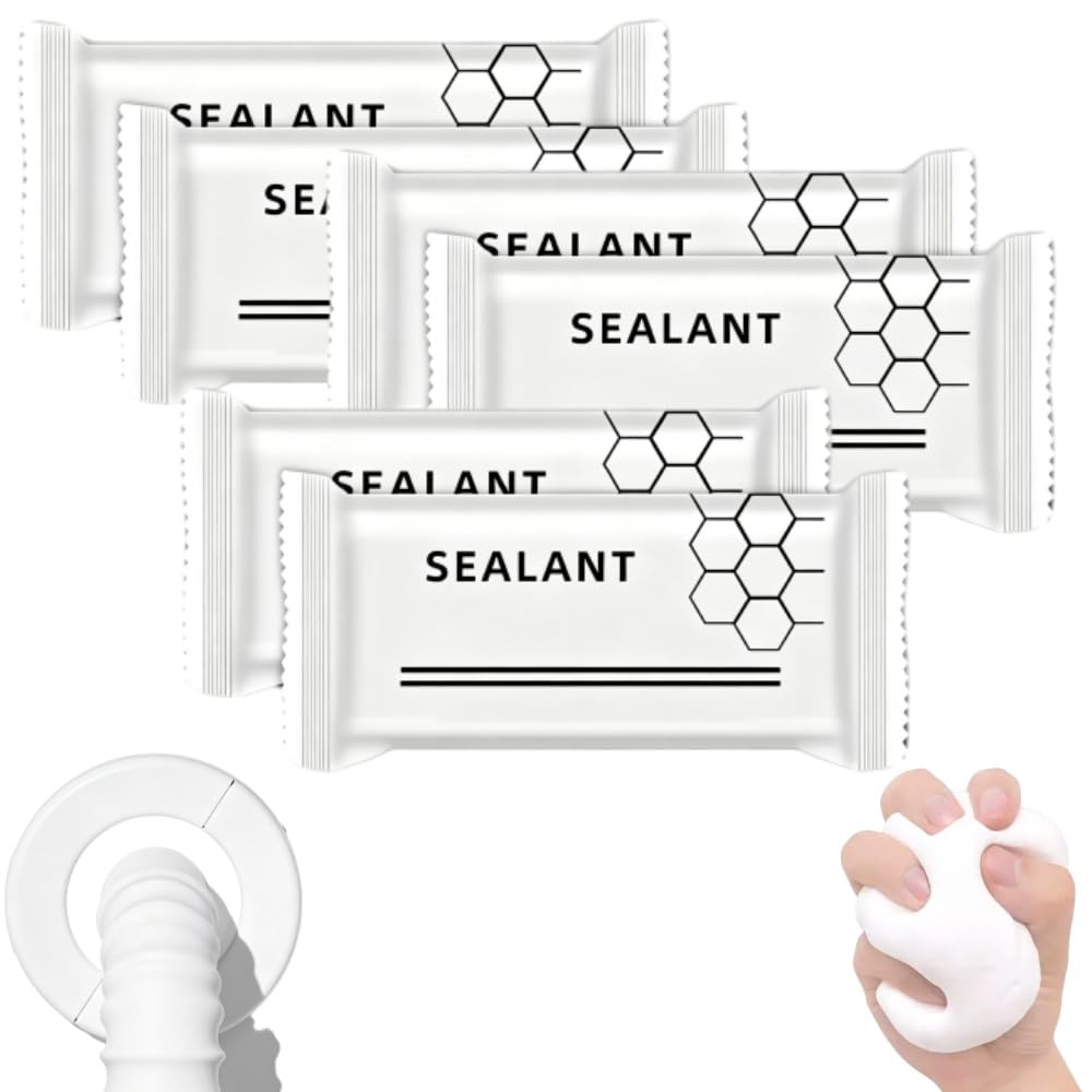 Universal Sealant Clay Waterproof, Malleable Sealant Putty Stick for Wall Holes, Pipe Sealing, Wood and AC Gaps, Multi-Functional Home Repair Sealing Clay, 20g (6PCS)