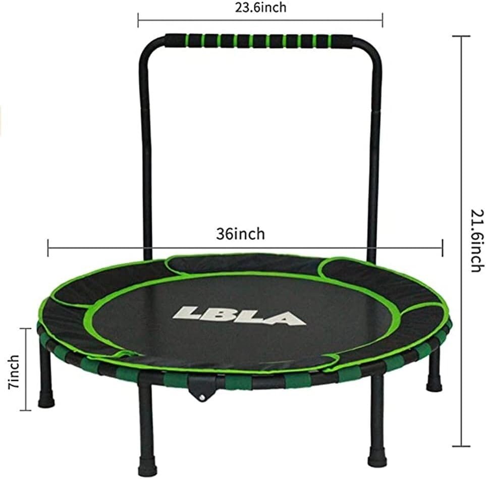 Trampoliny i akcesoria 36-calowa trampolina wewnętrzna z uchwytem, ​​składana mini trampolina dla dzieci