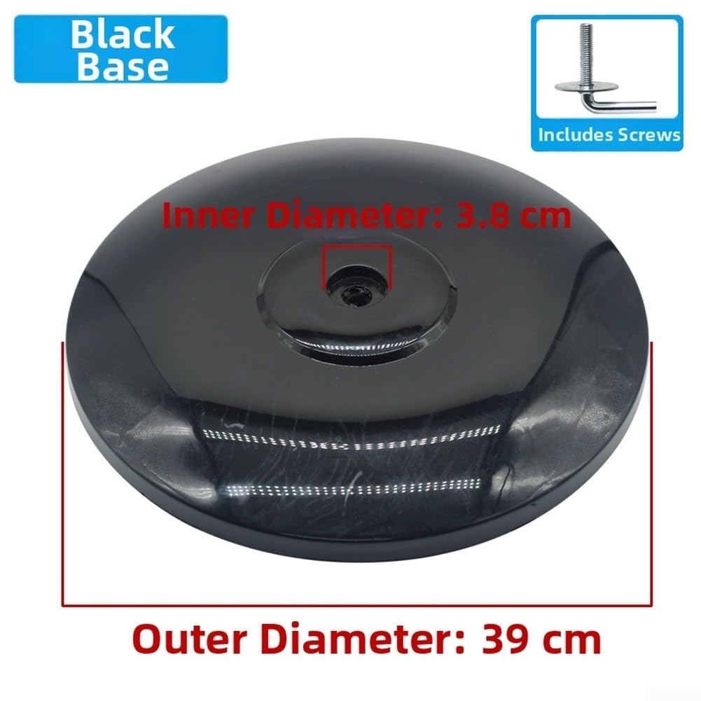 Accesorios de base de ventilador de suelo, pilares de chasis de plástico resistente para múltiples marcas para uso en el flujo de aire en la oficina en casa (negro)