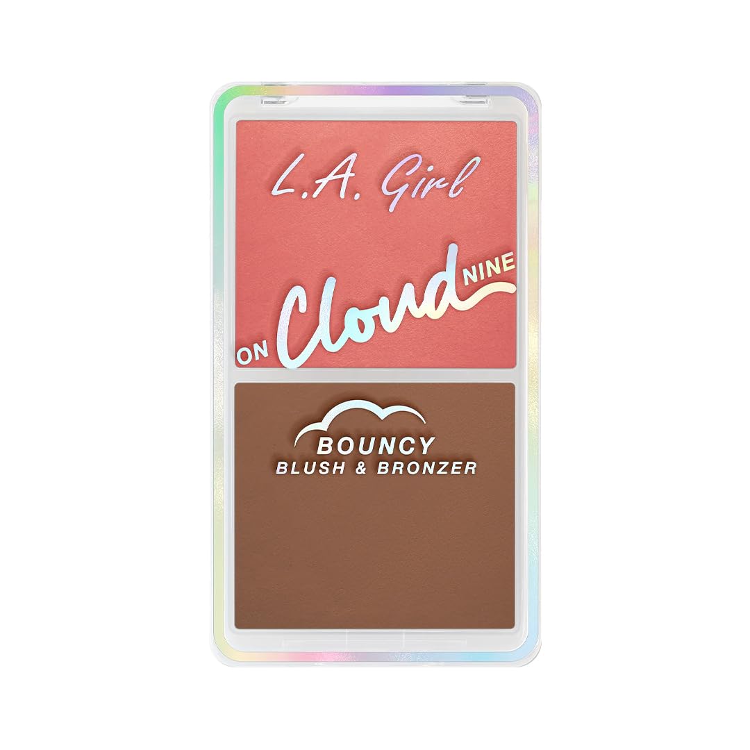 L.A. Girl On Cloud Nine Bouncy Blush Bronzer, Coral Bliss GBL499
