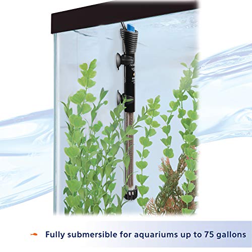 Image of Aqueon Submersible Aquarium Heater, 200 Watts, Up to 75 Gallons