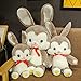LNNXY Orecchie Lunghe Coniglio Peluche Bambola Dormire Cuscino Bambola Regalo Regalo per la Fidanzata Cenere 75cm