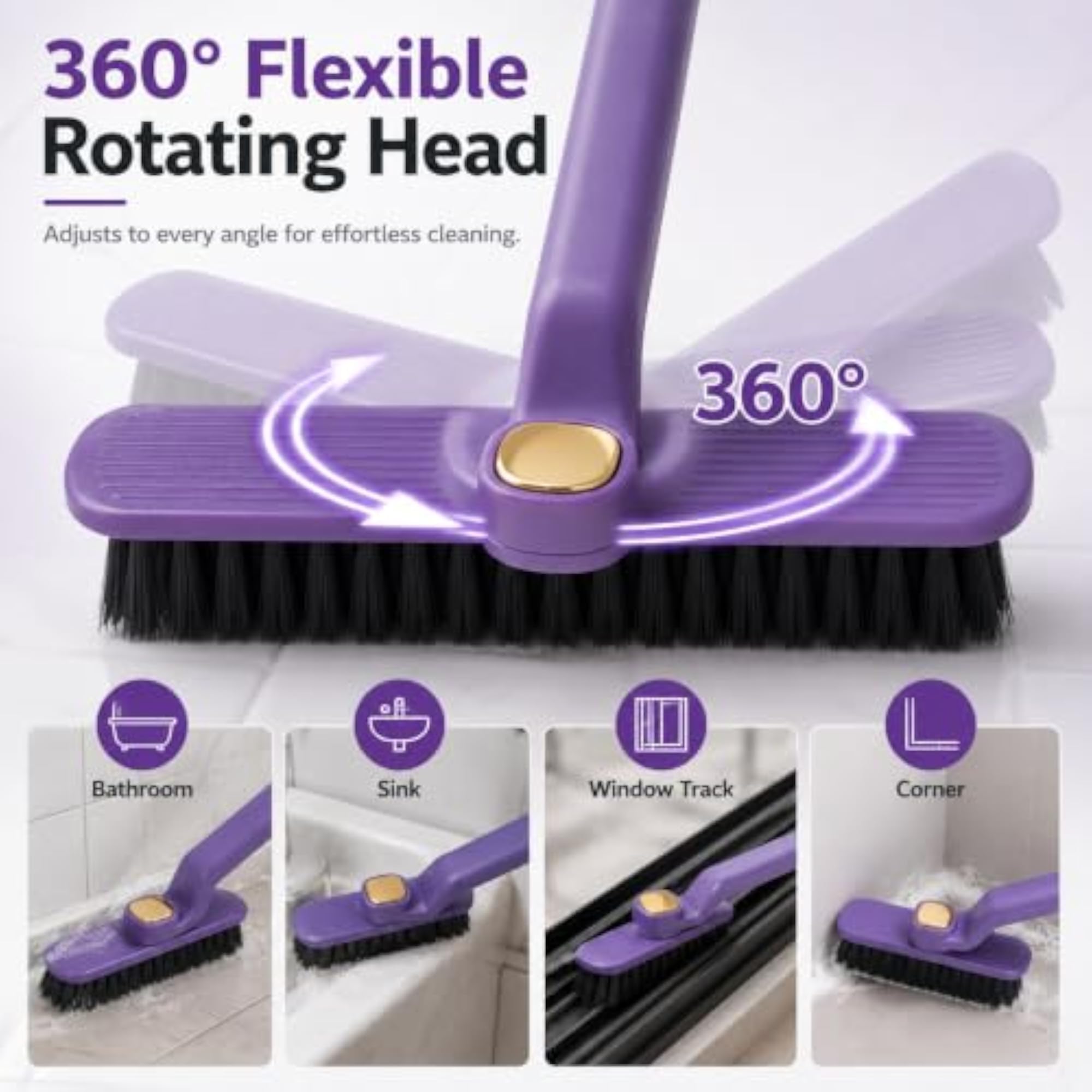 Multi-Function Rotating Crevice Cleaning Brush