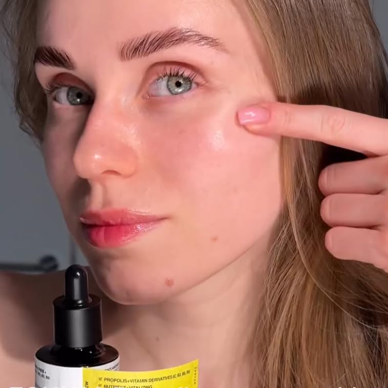 Miniatura 8 de TOUN28 Propolis Vitamin C B3 B5 B6 Serum 1.01 fl oz  1.0 fl oz  Suero facial nutritivo para piel seca y cansada  Con propóleo y vitamina C pura  Sin