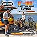 𝟐𝟎𝟐𝟔 𝐔𝐩𝐠𝐫𝐚𝐝𝐞𝐝 Swing Away Hitch Adapter for 2” Hitch, 0-180 Degree Swing Arm, 250lb Load Capacity, Hitch Mounted Bike Racks Extension Accessory for Cars, Trucks, SUVs