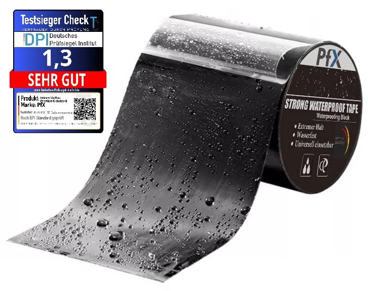 PfX Extrem Starkes Premium Wasserbeständiges Klebeband [3m] - Pool Zelt Teich Reparatur Set - Neue 2026 Version - ACHTUNG EXTREM STARK! (3 0Meter)