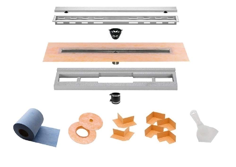 Buy Schluter KerdiLine 36 Inch Center Shower Drain Kit Bonding