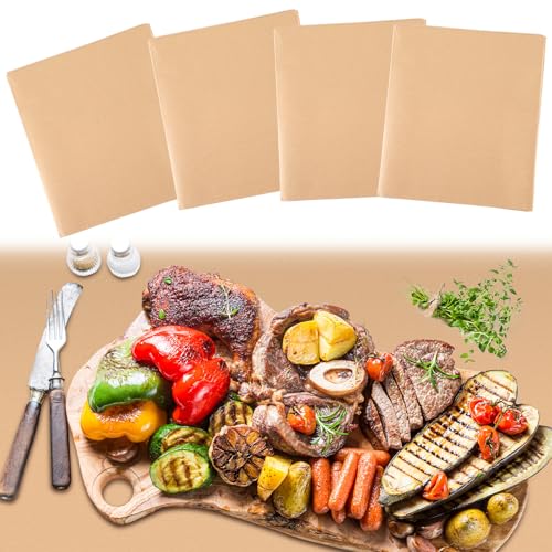 4pcs Brown Kraft Paper Tablecloth Disposable for Rectangle Tables 54 x 108 Inch Recycled Charcuterie Table Cover Butcher Paper Tablecloths for Christmas Thanksgiving Birthday BBQ Wedding Home Party