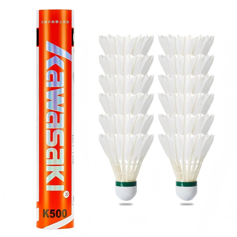 A1 TAAN Badminton Bälle Professional Badminton Federbälle 12 Stück, Geschwindigkeit 77，Kawasaki Hervorragend mit großer Stabilität und Haltbarkeit für professionelle Spieler