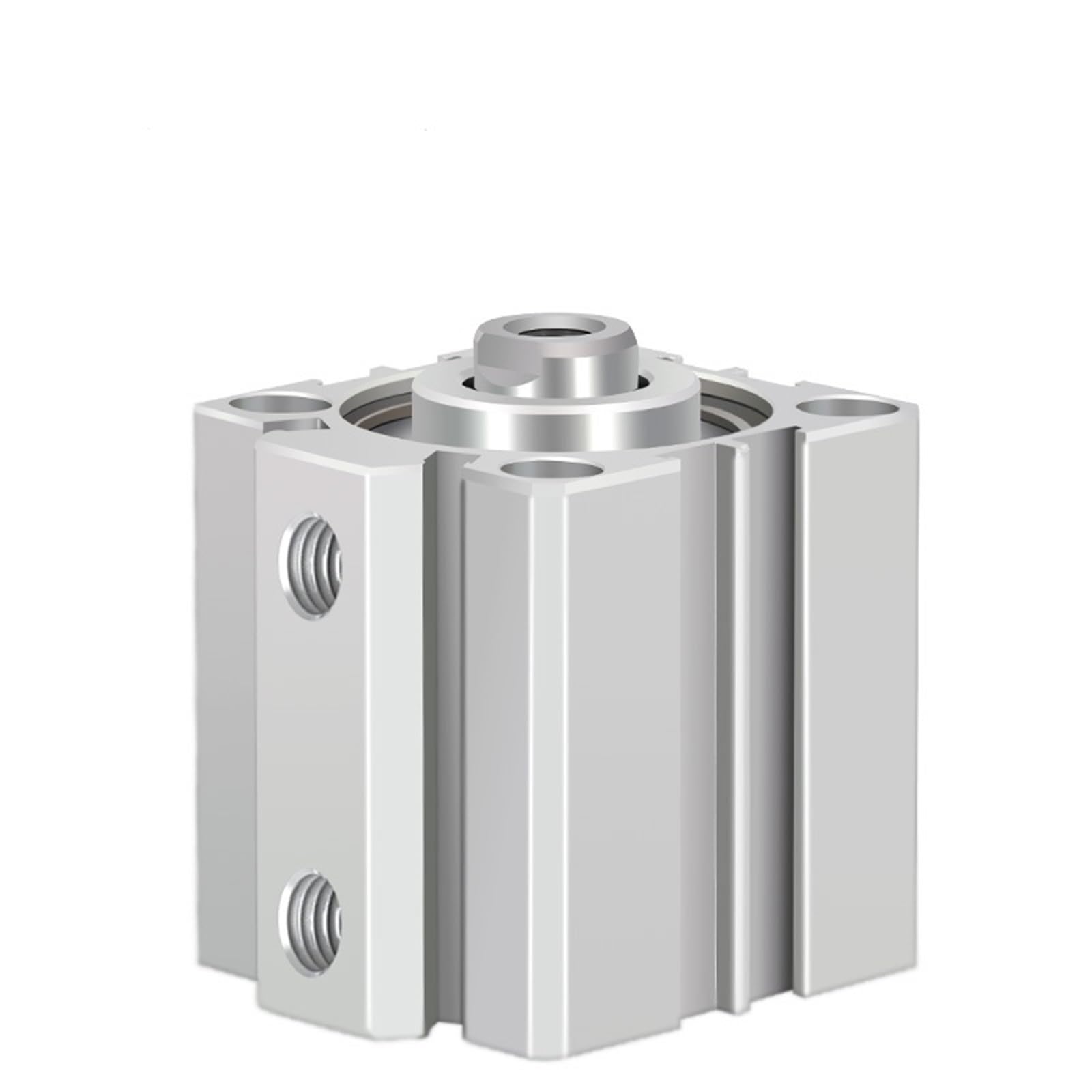 Cilindro neumático miniatura SDA12 con vástago de rosca macho y carrera de 30mm