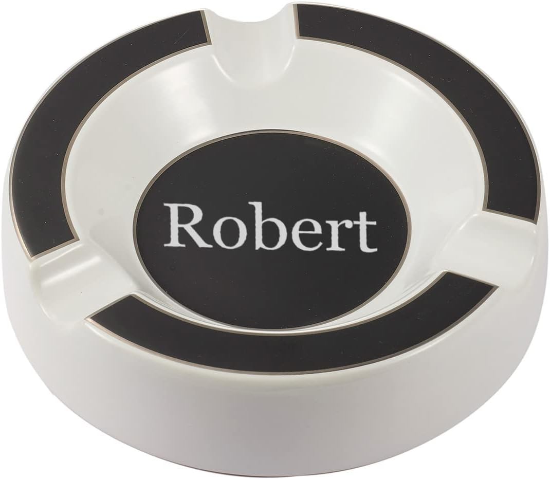 Personalized Visol Beatrix Circular Ceramic Ashtray…