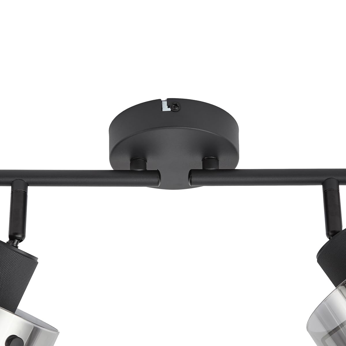 Qazqa faretto orientabile 4 luci nero 83cm Domo