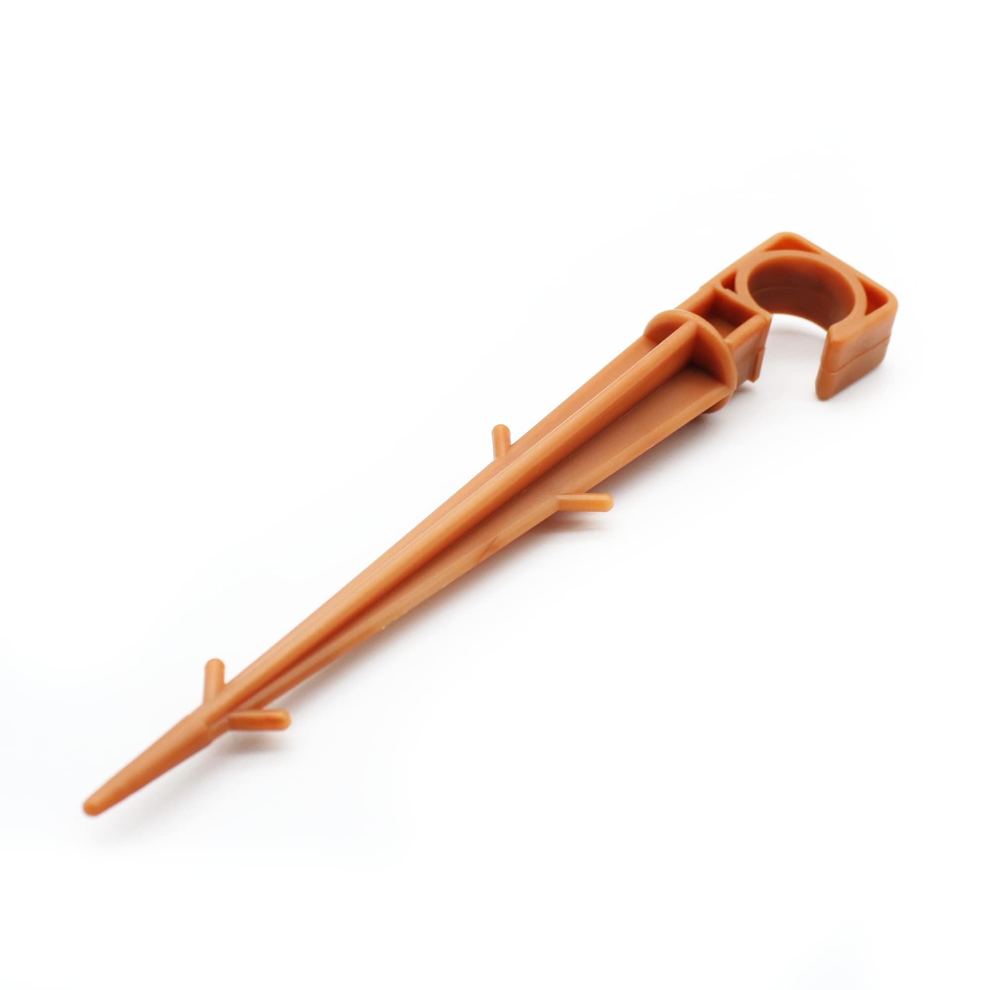 DOJA Barcelona | Estaca Sujeta Mangueras | Pack 50 | 16-20mm Ø | Estaca Riego Huerto | Piqueta Microtubo Riego por Goteo | Estacas de Jardin/Huerto, Soporte Manguera, Mallas y Telas Cesped