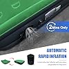 AYAMAYA Queen Camping Air Mattress with Built-in Rechargeable & Detachable Pump, 10" Height Inflatable Blow Up Airbed, Portable Self Inflating Sleeping Pad for Tents, Outdoor, Travel, Home, Guests