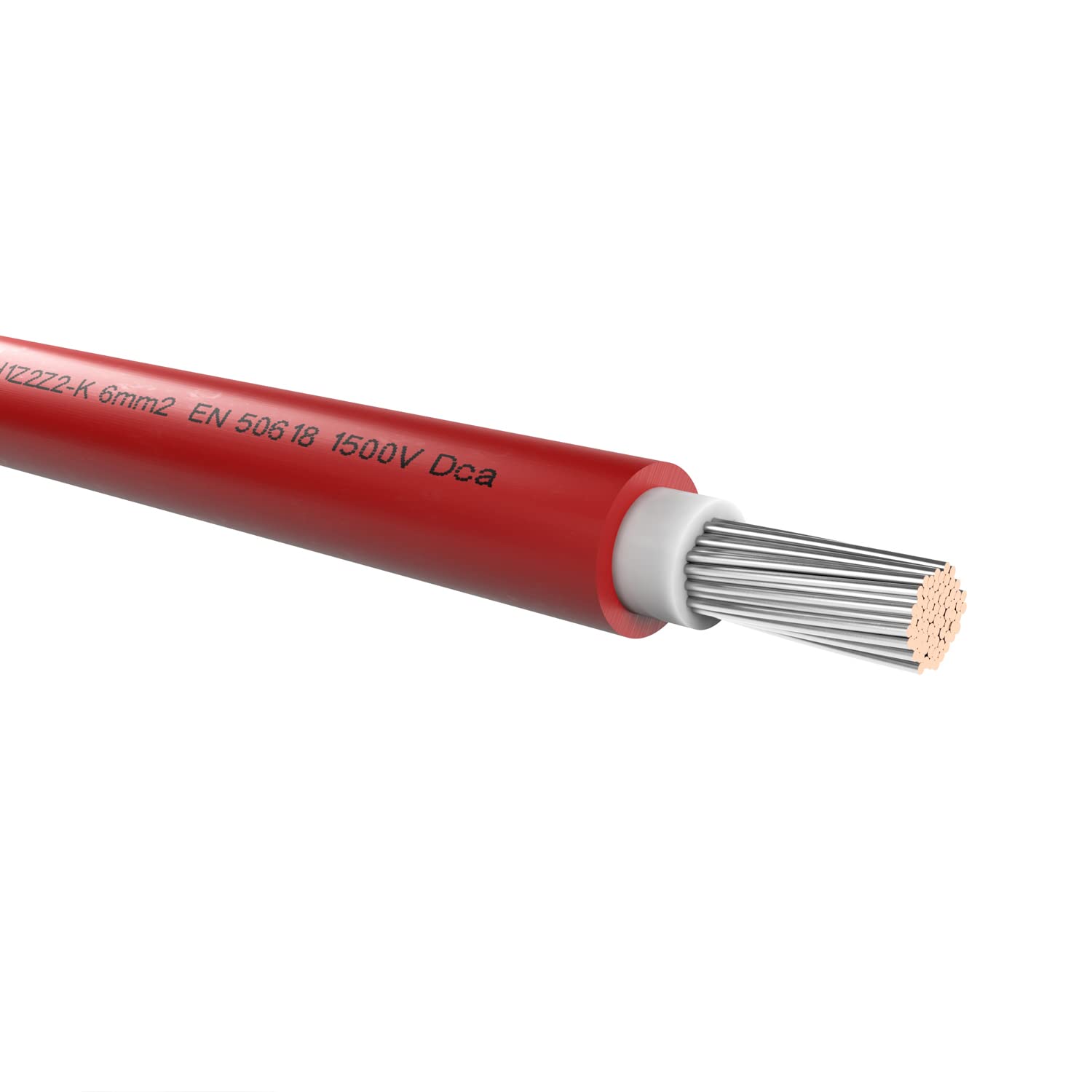 Solarkabel Solarleitung PV Leitung 4mm² Rot 50m