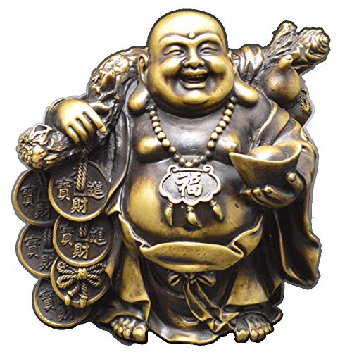 Accessoires de décoration maison : statue Maitreya en cuivre et sculptures d'animaux