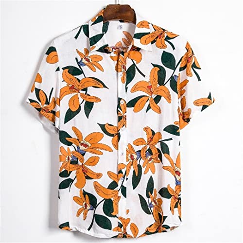 Chemise Homme Grande Taille Imprimé Floral Version Coréenne