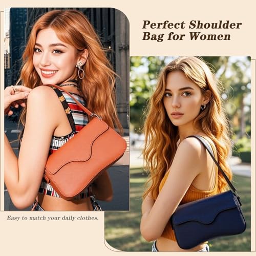 Image of YIKOEE Shoulder Purses for Women Trendy Mini Y2K Purse with Flap & Zipper Closure