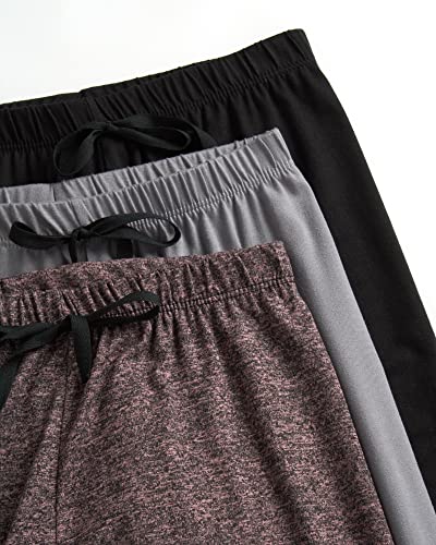 Image of Sweet Hearts Girls Sweatpants - 3 Pack Super Soft Performance Jogger Girls Pants: Made in USA (Sizes 5-18)