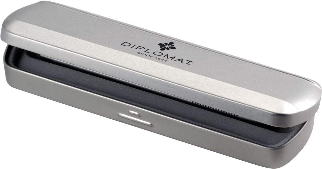 DIPLOMAT - Traveller - Bolígrafo de Bola EasyFLOW - Negro Mate - Resistente y Elegante - Garantía de 5 años