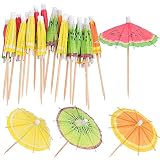 Los selecciones de sombrillas de cóctel son adecuados para varias partes, la fiesta de Hawai, la fiesta de cumpleaños y otras ocasiones.
