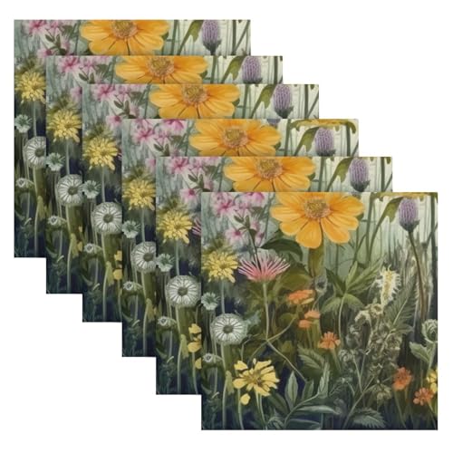 Set de 6 Servilletas de Tela de Satén 50.5 x 50.5 cm miniatura 6