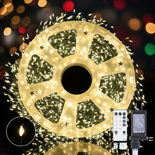 Fairy Lights Plug in, Dailyart 2000 Led Twinkle String Light