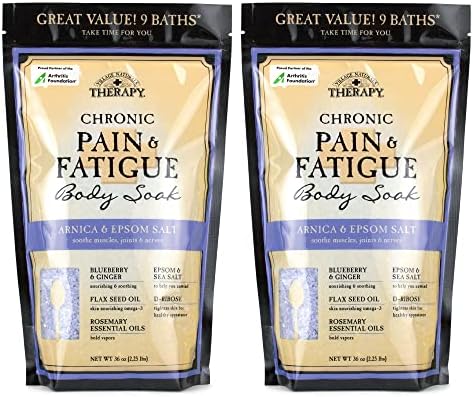 Village Naturals Therapy, Chronic Pain Bath Soak, 36 oz, Pack of 2