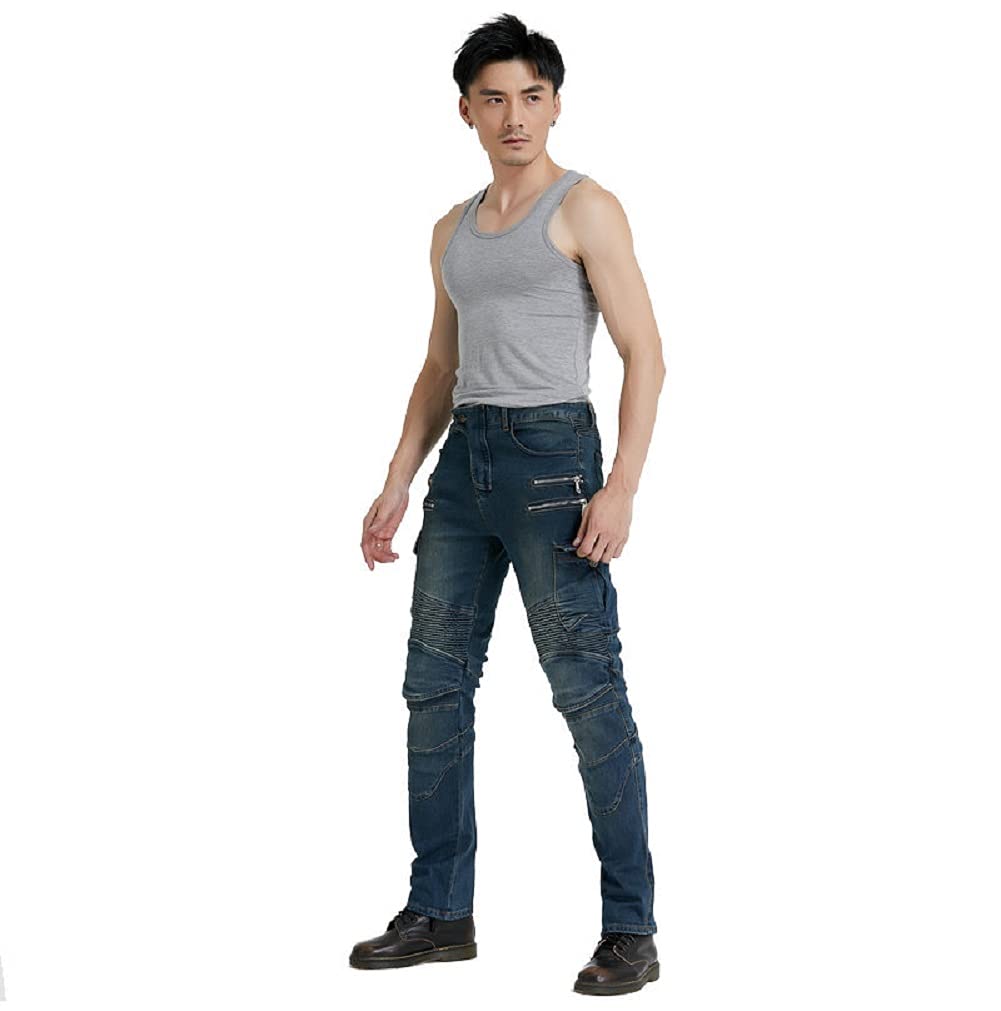 Amazon.co.jp: GOHAN ライダーパンツ ジーンズ デニム バイクウェア