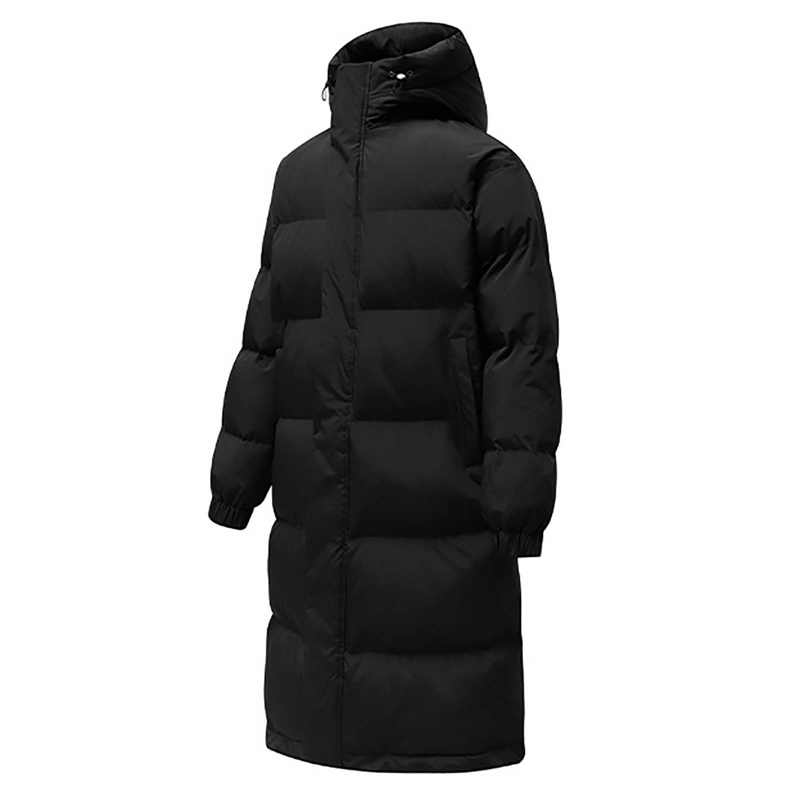 Giubbino Uomo Invernale, Giubbotto Piumino Uomo con Zip Taglie Forti Invernale Giacca con Cappuccio Jacket Antivento Casual Piumino Sportivo Giubbino Giubbotto Calda Parka Giacca Softshell Uomo