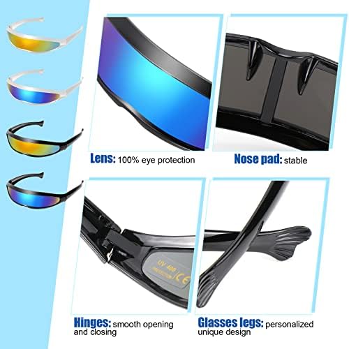 SelfTek Lot De 10 Lunettes De Soleil Cœur Blanc - Style Rétro