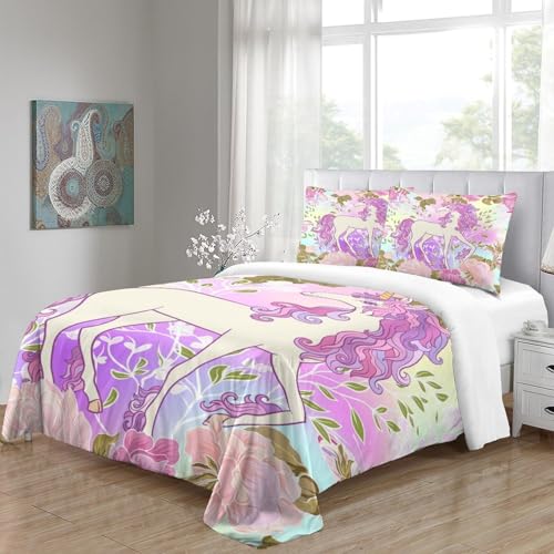 Housse de couette licorne douce pour offrir des nuits magiques et sereines à votre ado - 5