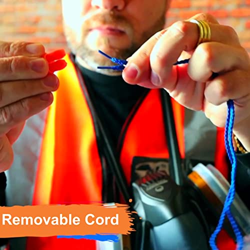 Quality Reusable Earplugs 100 Pair - Corded Calmer Silicone Ear Plugs For Shooting Range Noise Reduction Motorcycle Riding Construction Work - Hunting Ear Protection For Shooting Hearing Protection #TOP3