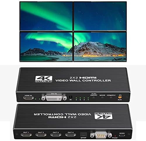 Controller Video A Parete 2X2 4K HDMI Video Wall Processor TV - Foto 14