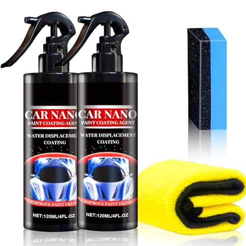 Nano Car Scratch Removal Spray, Nano Spray Para Reparación de Arañazos de Coche, Reparación de Arañazos para el Coche Nano Spray Carease 120ml (2 Pieza)