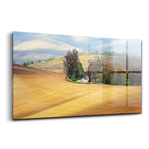 Verre coloré durable Wallfluent 120x60cm avec peinture paysage de Moravie