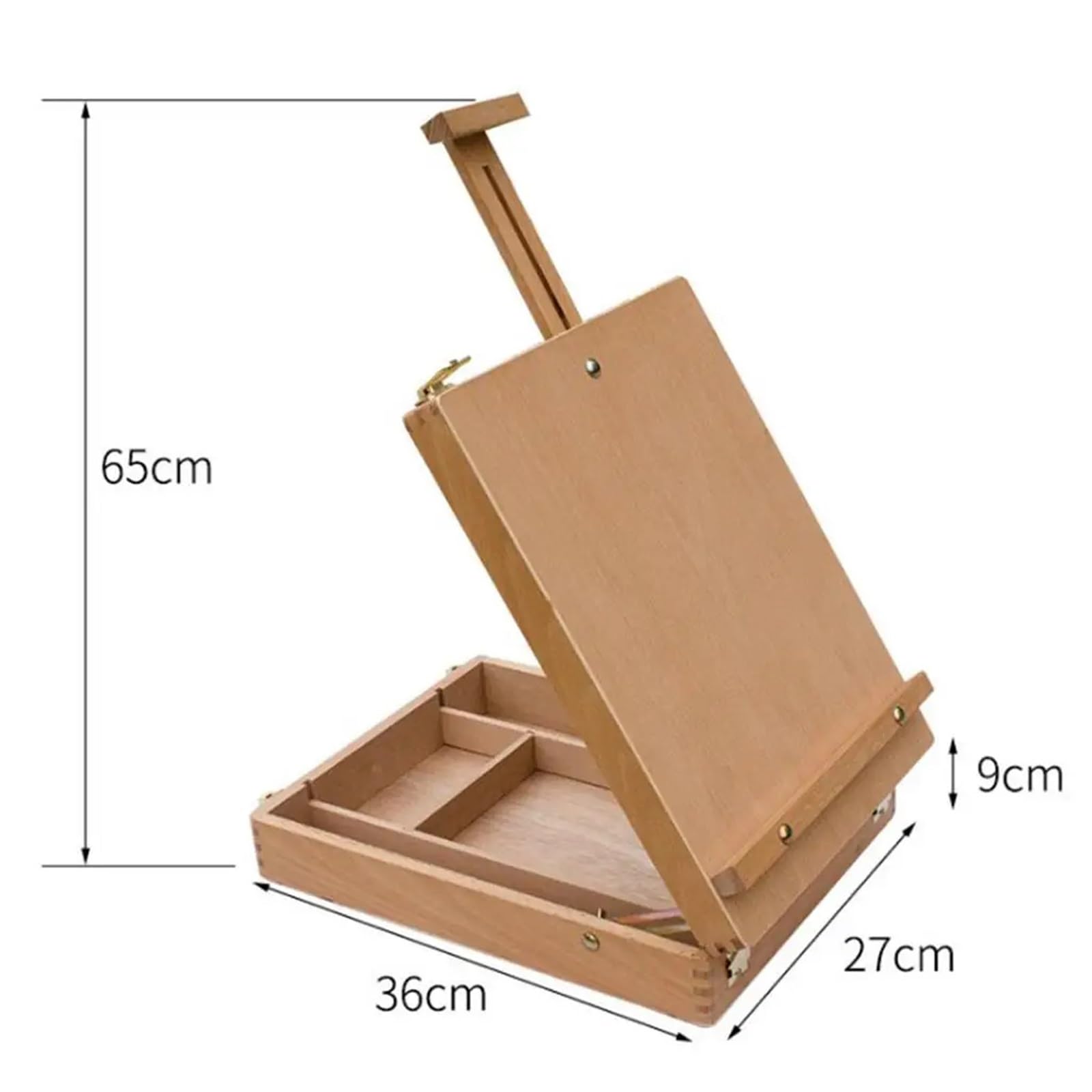 Boîte à croquis de table en bois réglable pour Débutants Artistes
