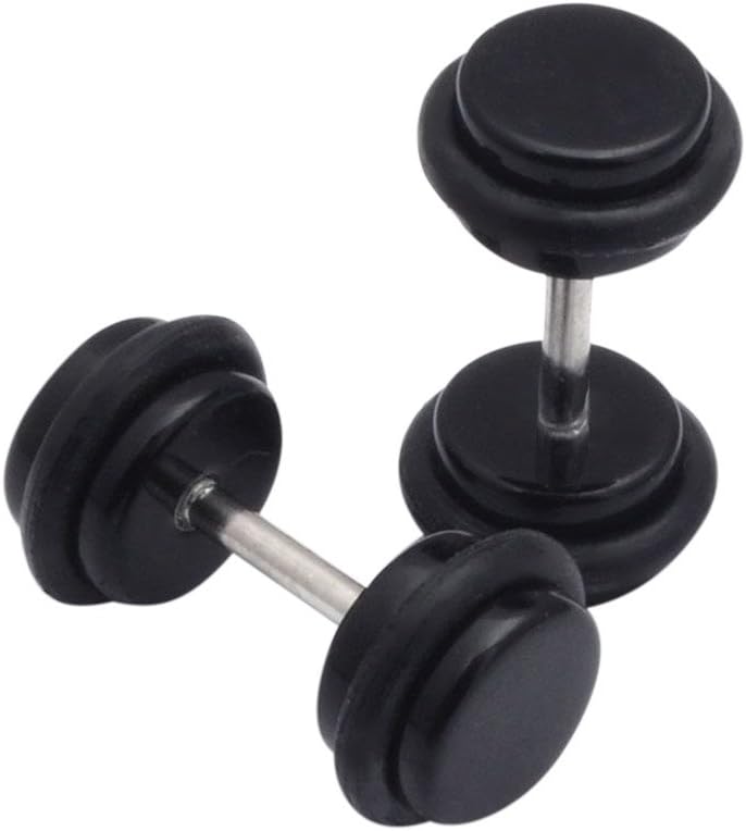 💗 Orcbee 💗 _Jewelry & Watches Orcbee_2 x Acrylic Fake Cheater Ear Stretcher Expander Plug Tunnel Barbell Earrings