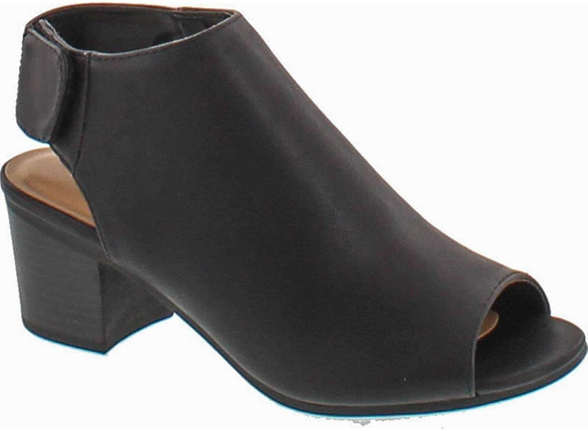 soda open toe booties